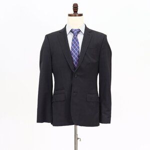 Express 40R Gray Check 2-Button Sport Coat Blazer Jacket V066